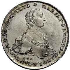 1/2 Thaler - William IX under guardianship of Maria of England Konventionshalbtaler