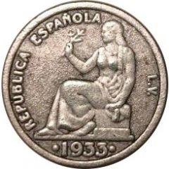 1 Peseta - II Republic replica , 1933