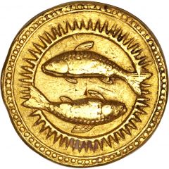 1 Mohur - Jahangir Pisces - Agra mint