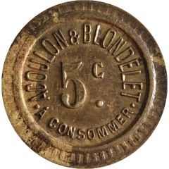 5 centimes - Acoulon et Blondelet