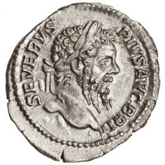 Denarius - Septimius Severus P M TR P XVIII COS III P P, Neptune