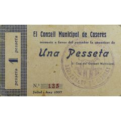 1 Peseta Caseres