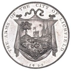 Medal - George III Lichfield Cathedral, white metal