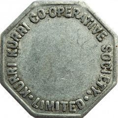 Token - 1/2 Loaf - Kurri Kurri Co-Op Society Co-operative Token