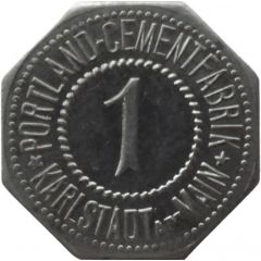 1 Pfennig - Karlstadt am Main Portland Cementfabrik