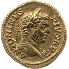 Aureus - Caracalla VICTORIAE BRIT, Victory