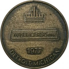 Token - Manufacturers Bank Detroit, Michigan