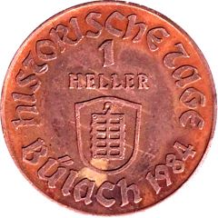 1 Heller - Bülach 600 Jahre Stadt - und Marktrecht