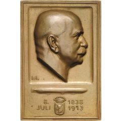 Plaquette - 75th anniversary of of Ferdinand Graf von Zeppelin