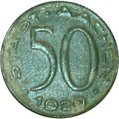 50 Pfennig - Aachen Alfred Rethel