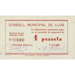 1 Peseta Lloá