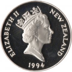 5 Dollars - Elizabeth II 3rd Portrait, Winter Olympics