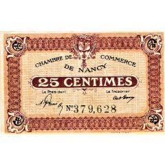 25 Centimes - Chambre de Commerce de Nancy 54