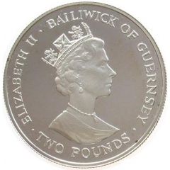2 Pounds - Elizabeth II Queen Mother - Silver