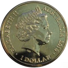 1 Dollar - Elizabeth II 4th Portrait - Year of the Goat