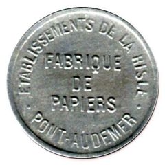 25 Centimes - Etablissement de la Risle - Pont-Audemer [27]