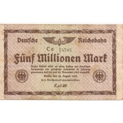 5 000 000 Mark Deutsche Reichsbahn