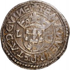 Tostão `L-G` - Manuel I Lisbon mint