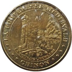 Monnaie de Paris Tourist Token - Chinon La forteresse médiévale - La tour de l`Horloge
