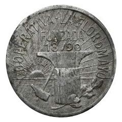 2 Pesetas - Cooperativa La Flor de Mayo
