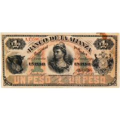 1 Peso Banco de La Alianza