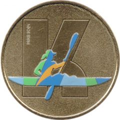 Jeton touristique - Monnaie de Paris - Paris 2024 - Médaillon K - Para canoë-kayak