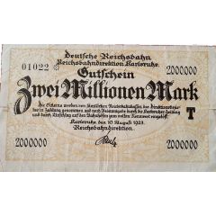 2 000 000 Mark Reichsbahndirektion