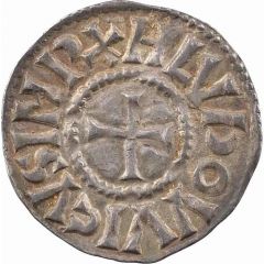 Denier - Louis I Narbonne mint