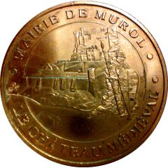 Monnaie de Paris Tourist Token - Mairie de Murol Le château médiéval