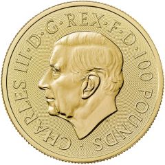 100 Pounds - Charles III Morgan Le Fay, 1 oz Fine Gold