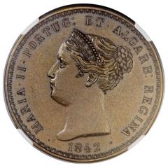1000 Reis - Maria II Pattern