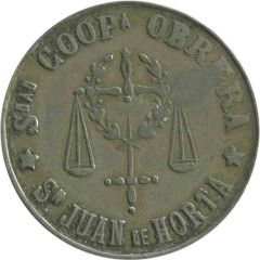 5 Pesetas - Sociedad Cooperativa Obrera