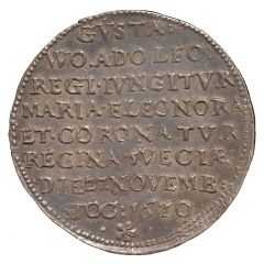 1/2 Riksdaler - Gustav II Adolf Coronation of Maria Eleonora
