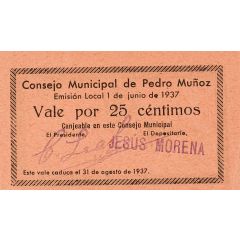 25 Céntimos Pedro Muñoz