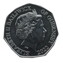 50 Pence - Elizabeth II Defender of the Faith, Silver and Gold Plated