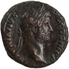 Dupondius or As - Hadrian FORTVNAE REDVCI S C, Fortuna
