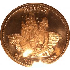1 oz Silver Johnson Matthey - Freedom of The Press