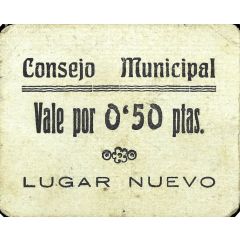 0.50 Pesetas Lugar Nuevo