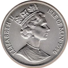 1 Crown - Elizabeth II World Cup Mexico - Globe, Silver Issue