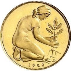 50 Pfennig Gold Pattern