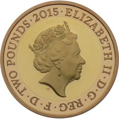 2 Pounds - Elizabeth II 5th portrait, Magna Carta, Gold Proof