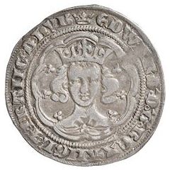 1 Groat - Edward III 4th issue, Pre-treaty period, series F