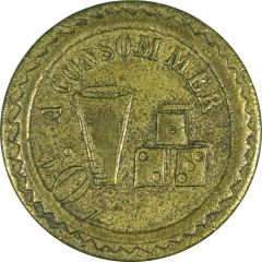 30 centimes à consommer - gobelet et dés
