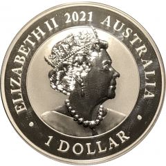 1 Dollar - Elizabeth II 6th Portrait - Australian Silver Swan