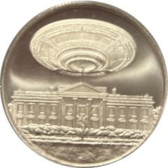 1 Ounce - Intaglio Mint UFO over The White House