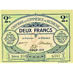 2 Francs - Chambre de Commerce de Béthune 62