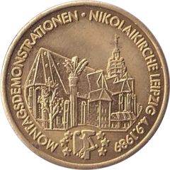 Medal - Montagsdemonstrationen Nikolaikirche Leipzig