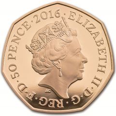 50 Pence - Elizabeth II Beatrix Potter, Gold Proof