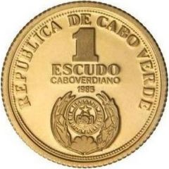 1 Escudo Independence, Gold