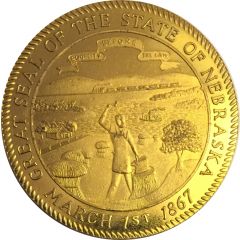 Token - Nebraska Centennial The State Seal